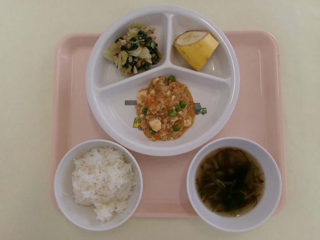 本日の給食（乳児部）