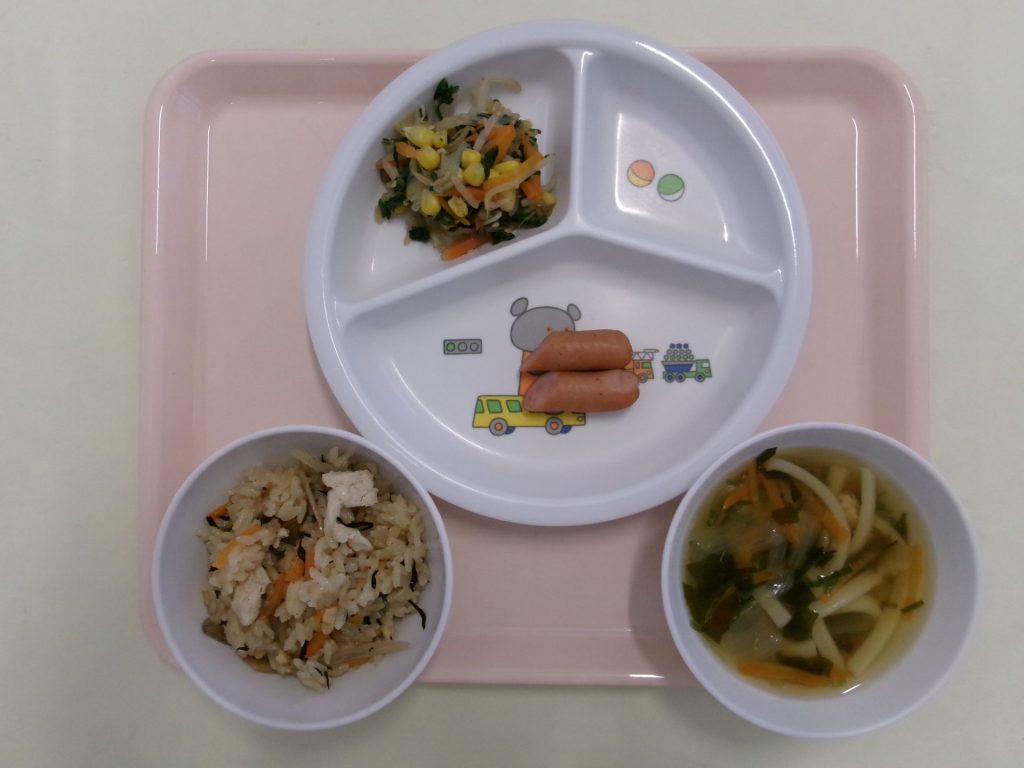 本日の給食（乳児部）